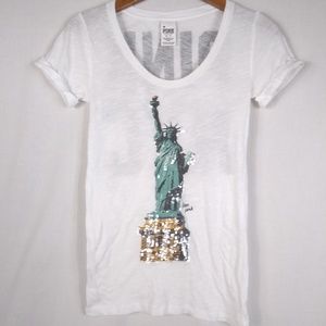 VICTORIAS SECRET NYC PINK TEE